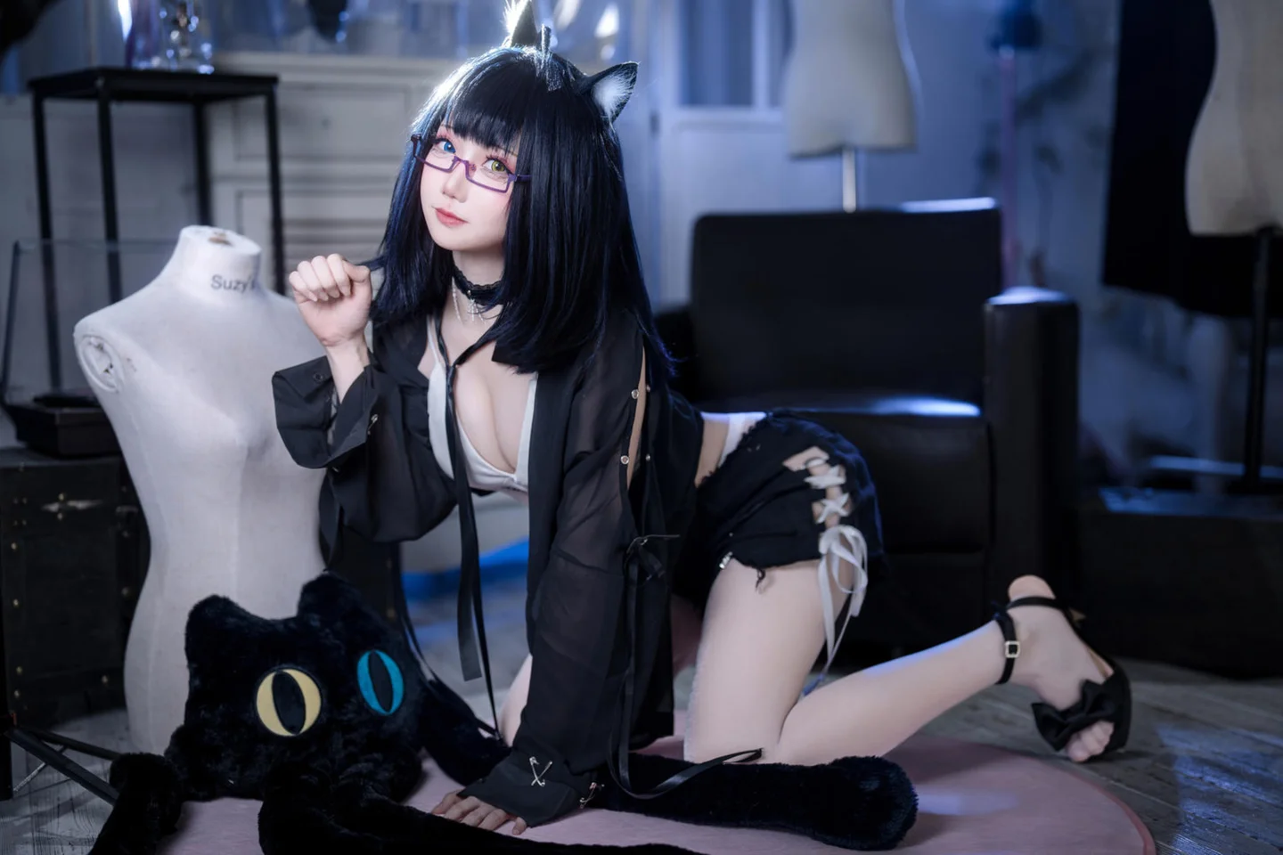 焖焖碳 - 黑茶子 [22P-286MB] tg@simisebaisi 【丝足阁】007.webp